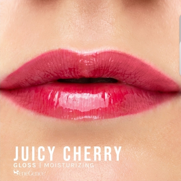 LipSense Juicy Cherry Lip Gloss - Bold and Rich Red Tint - Picture 10 of 12